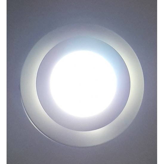 Çift Renkli 12+4 W Led Panel Sıva Üstü Yuvarlak Spot Armatür Çap:19,5cm